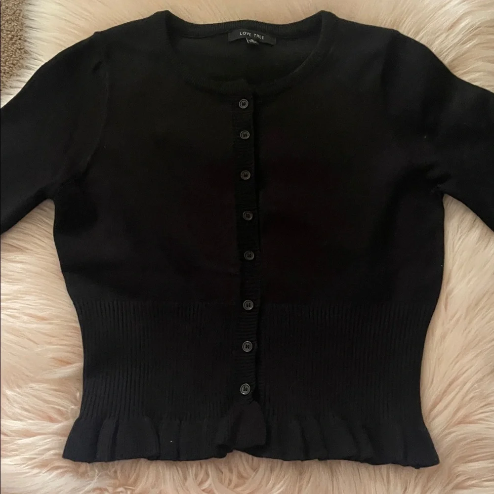 Love Tree Ruffle Cardigan - Picture 4 of 10